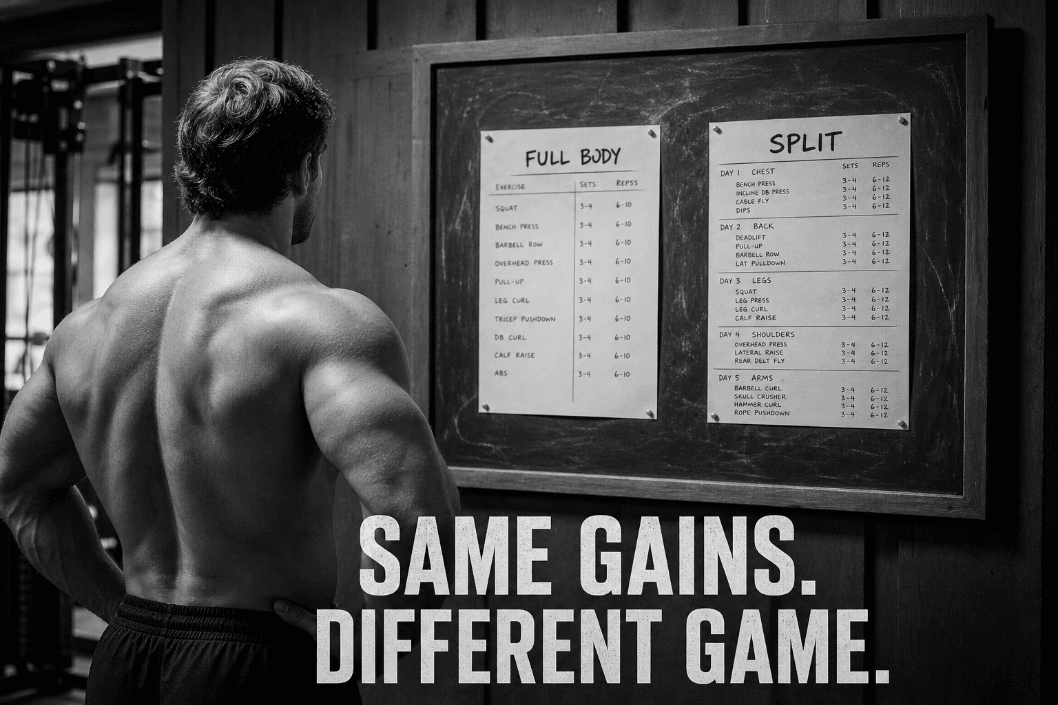 Full-body vs. split training: muscle and strength gains are the same — per a 2024 meta-analysis